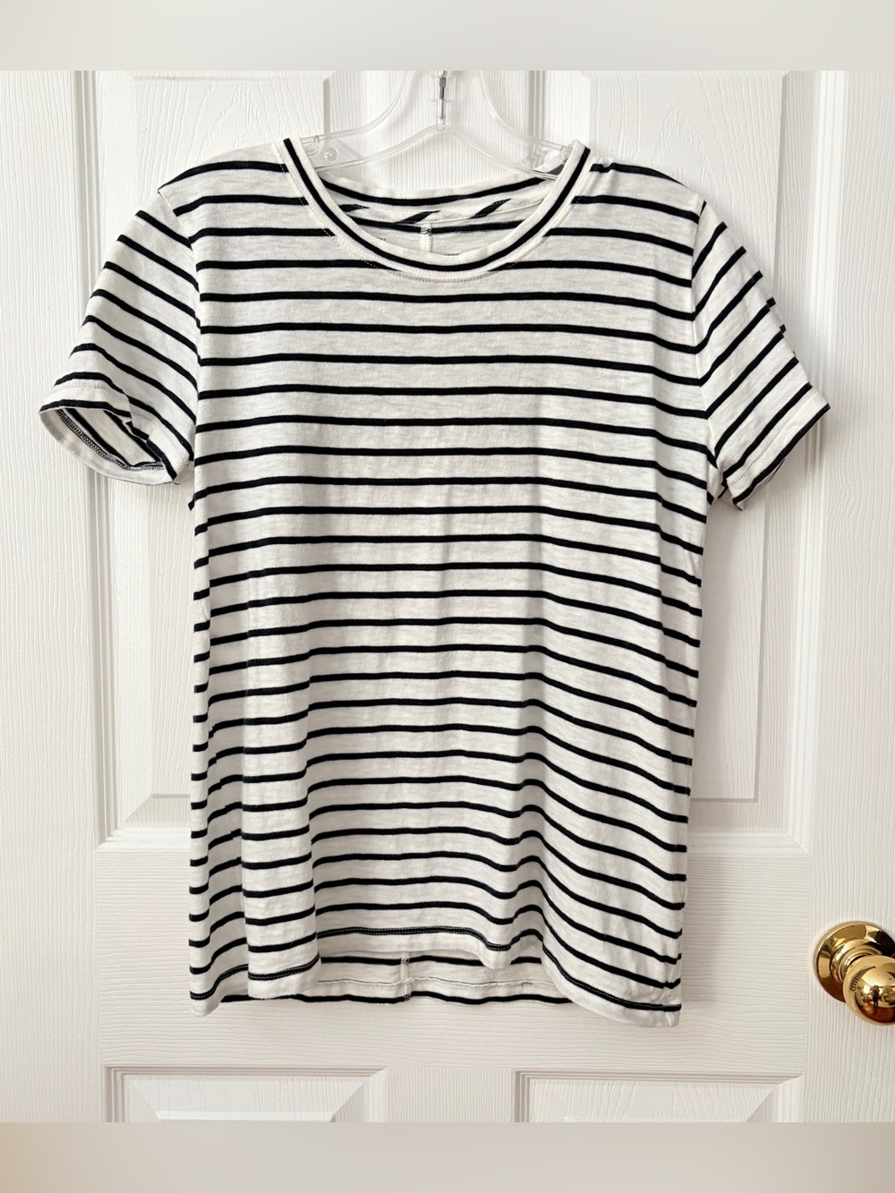 J.CREW Factory Striped Girlfriend Crewneck Tee Shirt Medium